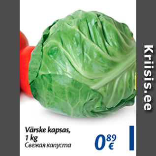 Allahindlus - Värske kapsas, 1 kg