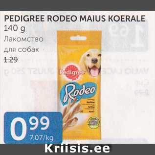 Allahindlus - PEDIGREE RODEO MAIUS KOERALE 140 G