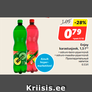 Allahindlus - Enjoy karastusjook, 1,5 l**