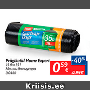 Allahindlus - Prügikotid Home Expert