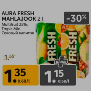 Allahindlus - AURA FRESH MAHLAJOOK 2 L