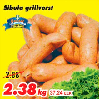 Allahindlus - Sibula grillvorst