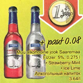 Allahindlus - Muu alkohoolne jook Saaremaa Fizzer,