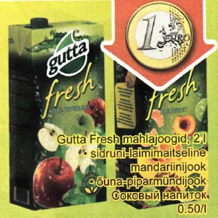 Allahindlus - Gutta Fresh mahlajoogid,