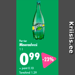 Allahindlus - Perrier Mineraalvesi 1 l