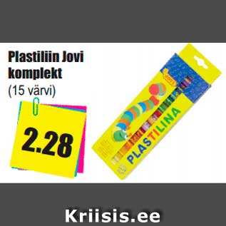 Allahindlus - Plastiliin Jovi komplekt