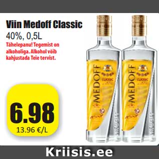 Allahindlus - Viin Medoff Classic