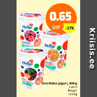 Allahindlus - Tere Hellus jogurt, 400 g