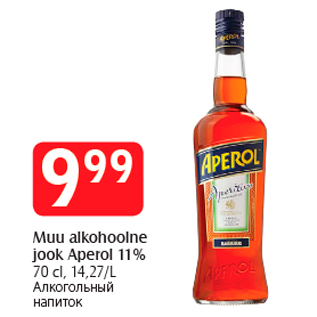 Allahindlus - Muu alkohoolne jook Aperol 11%