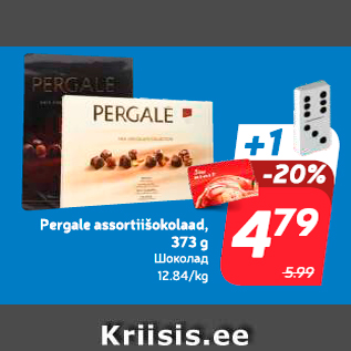 Allahindlus - Pergale assortiišokolaad, 373 g