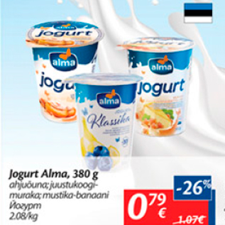 Allahindlus - Jogurt Alma, 380 g