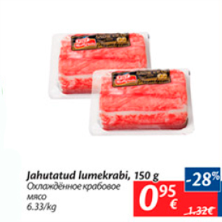 Allahindlus - Jahutatud lumekrabi, 150 g