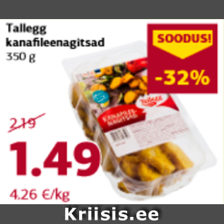 Allahindlus - Tallegg kanafileenagitsad 350 g