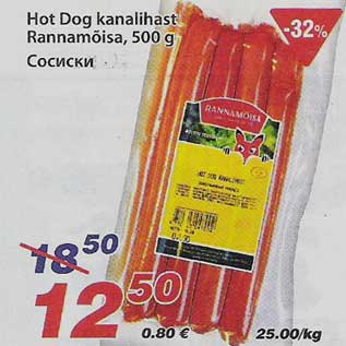 Allahindlus - Hot Dog kanalihast Rannamõisa