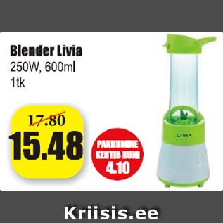 Allahindlus - Blender Livia