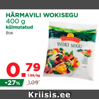 Allahindlus - HÄRMAVILI WOKISEGU 400 g