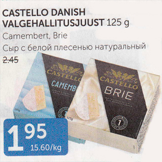 Allahindlus - CASTELLO DANISH VALGEHALLITUSJUUST 125 G