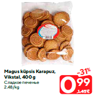 Allahindlus - Magus küpsis Karapuz, Vikstal, 400 g