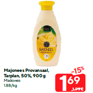 Allahindlus - Majonees Provansaal, Tarplan, 50%, 900 g