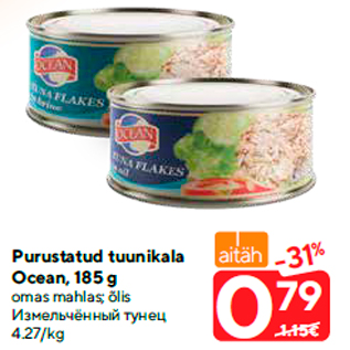 Allahindlus - Purustatud tuunikala Ocean, 185 g