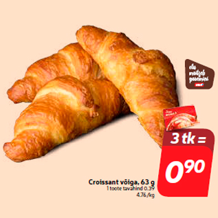 Allahindlus - Croissant võiga, 63 g