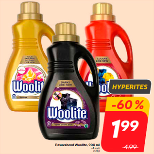 Allahindlus - Pesuvahend Woolite, 900 ml