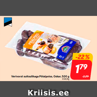 Allahindlus - Verivorst suitsulihaga Pöialpoiss, Oskar, 500 g