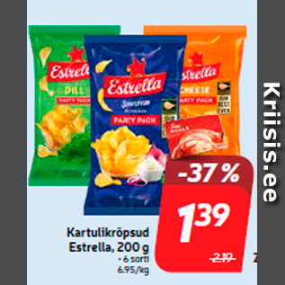 Allahindlus - Kartulikrõpsud Estrella, 200 g