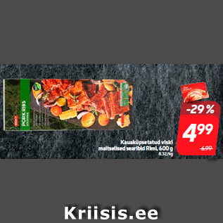 Allahindlus - Kauaküpsetatud viski maitselised searibid Rimi, 600 g