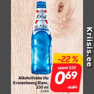 Allahindlus - Alkoholivaba õlu Kronenbourg Blanc, 330 ml