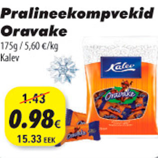 Allahindlus - Pralineekompvekid Oravake