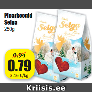 Allahindlus - Piparkoogid Selga 250g