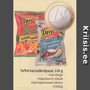 Allahindlus - Taffel kartulikrõpsud, 220 g