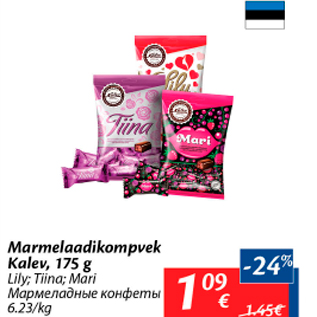 Allahindlus - Marmelaadikompvek Kalev, 175 g