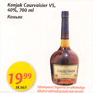 Allahindlus - Konjak Courvoisier VS