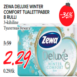 Allahindlus - ZEWA DELUXE WINTER COMFORT TUALETTPABER