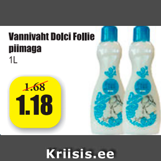 Allahindlus - Vannivaht Dolci Follie piimaga 1 l