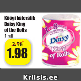 Allahindlus - Köögi käterätik Daisy King of the Rolls