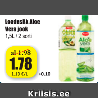 Allahindlus - Looduslik Aloe Vera jook