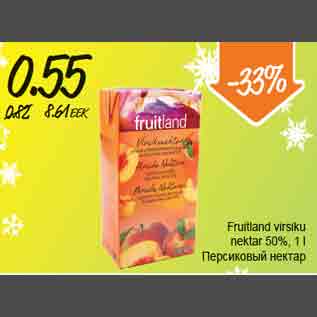 Allahindlus - Fruitland virsiku nektar 50%, 1l