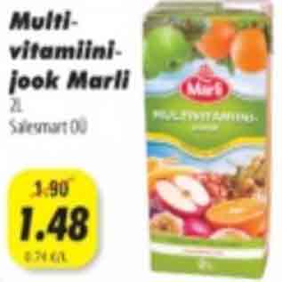 Allahindlus - Multivitamiinijook Marli