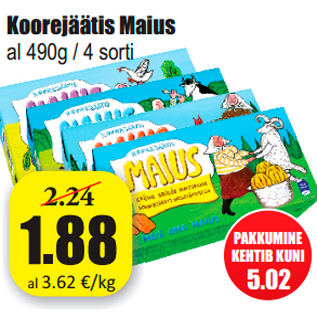 Allahindlus - Koorejäätis Maius