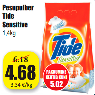 Allahindlus - Pesupulber Tide Sensitive 1,4kg