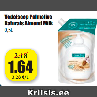 Allahindlus - Vedelseep Palmolive Naturals Almond Milk 0,5L