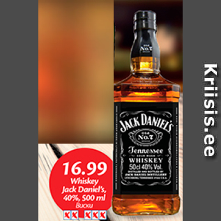 Allahindlus - Whisky Jack Daniel