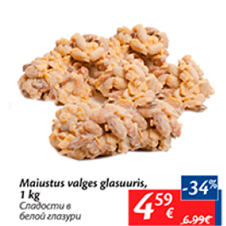 Allahindlus - Maiustus valges glasuuris, 1 kg