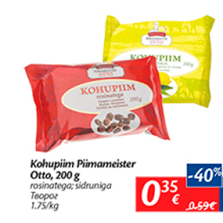 Allahindlus - Kohupiim Piimameister Otto, 200 g