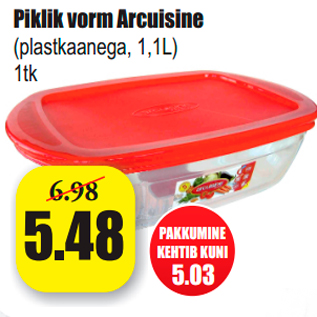 Allahindlus - Piklik vorm Arcuisine