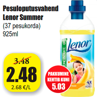 Allahindlus - Pesuloputusvahend Lenor Summer