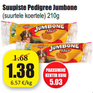 Allahindlus - Suupiste Pedigree Jumbone